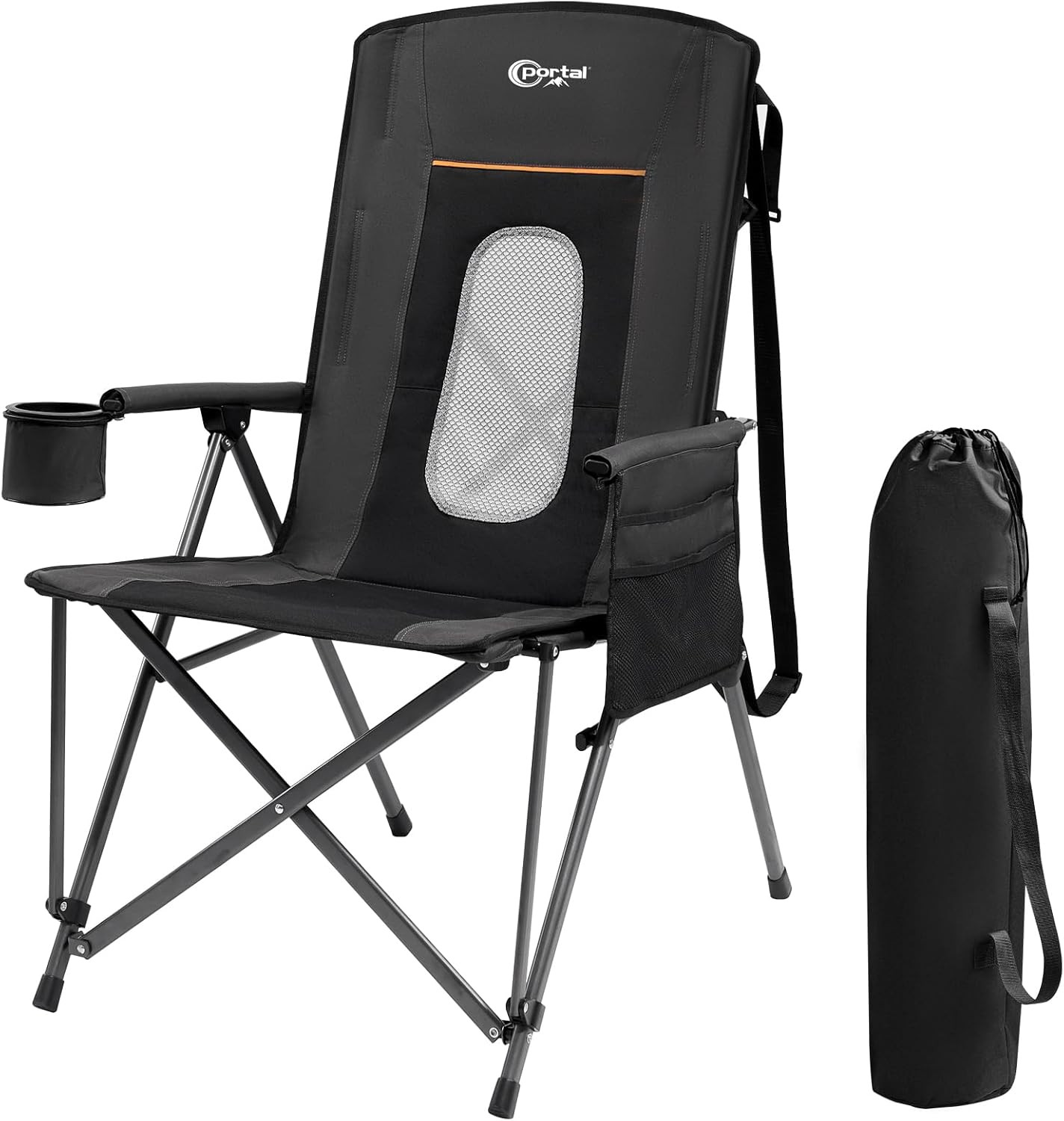 Oversized Folding Camping Chair High Back Portable Lawn Chairs for Adults Outdoo