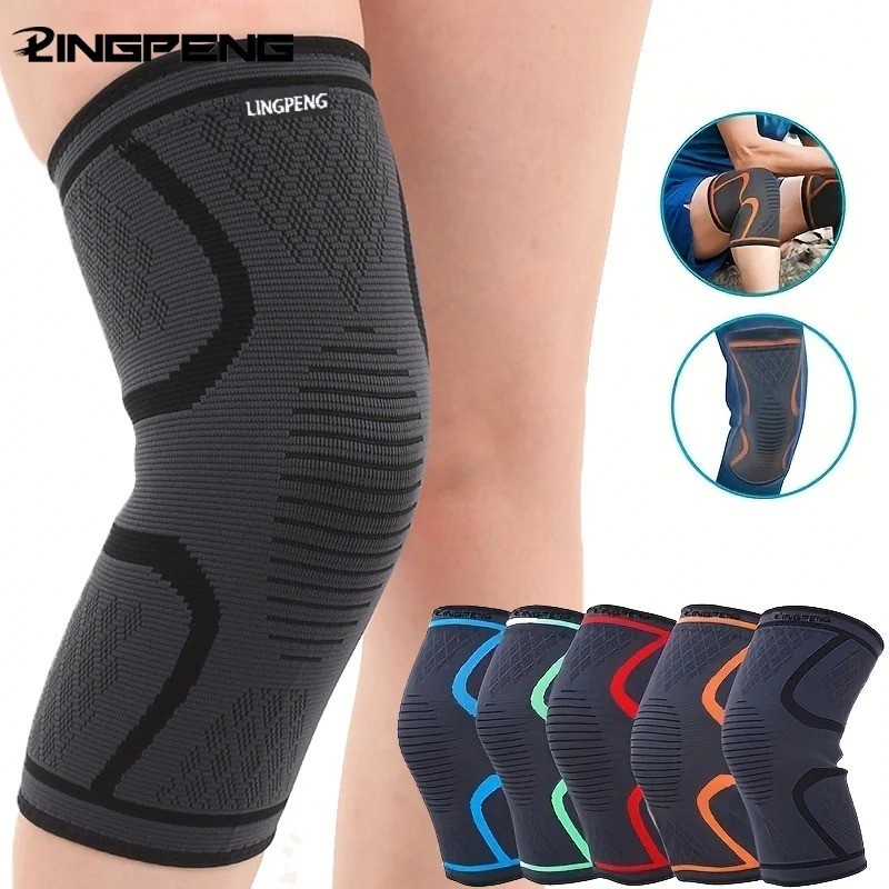1/2PCS Fitness Running Cycling Knee Support Braces Elastic Nylon Sport Compressi