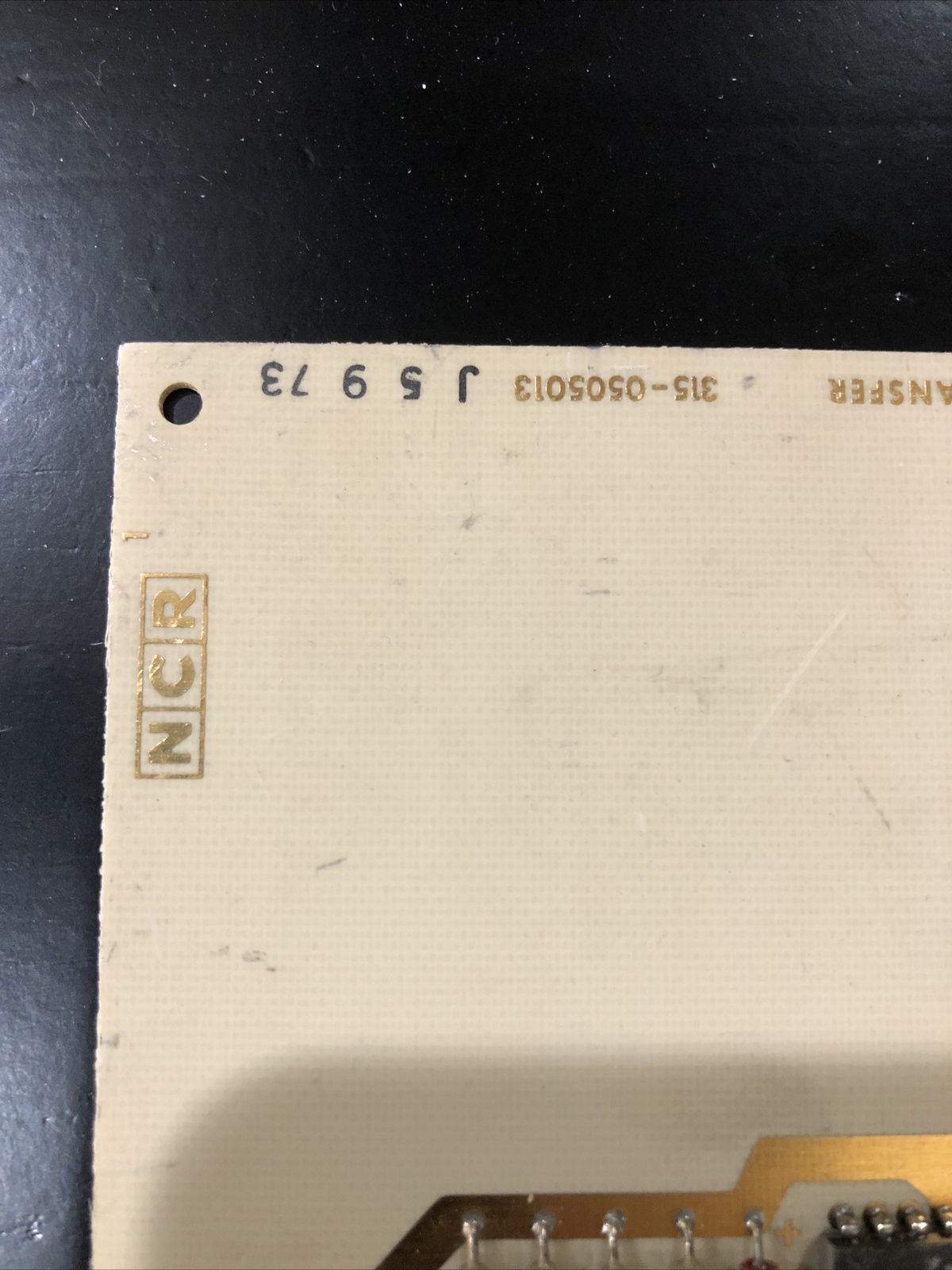 Rare 1968 NCR System 100, Transfer Board, Gold Plating