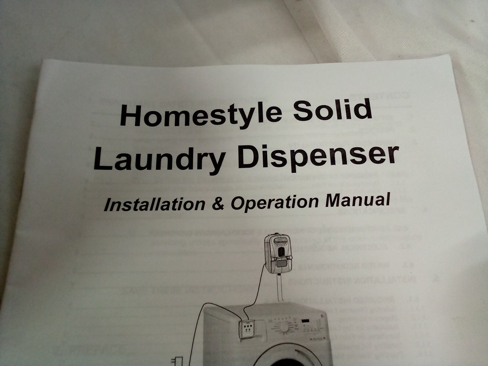 ECOLAB Homestyle Solid Laundry Detergent Dispenser W/ Control Panel