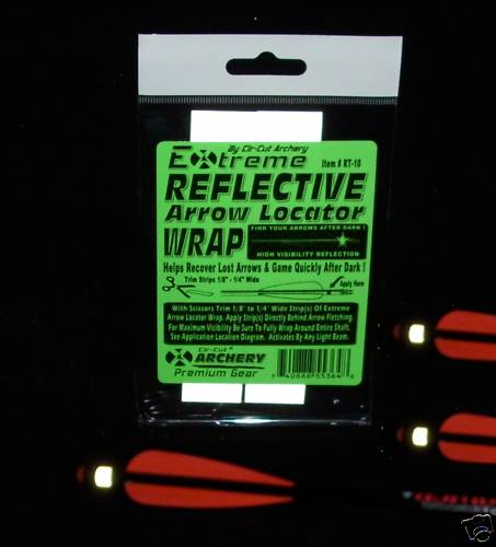 ADHESIVE REFLECTIVE GLOW ARROWS BOLTS LOCATOR TAPE - Crossbow Arrows ARCHERY F/S