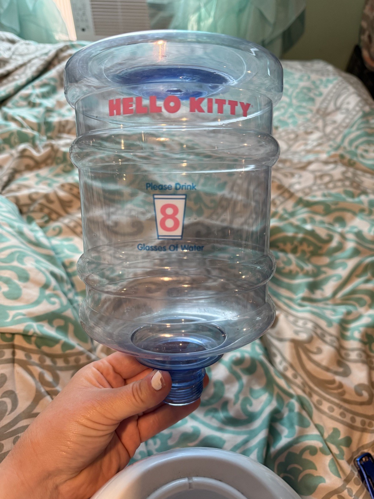 Hello Kitty Pink and White Water Dispenser Mini Drink Cooler Vintage 64oz