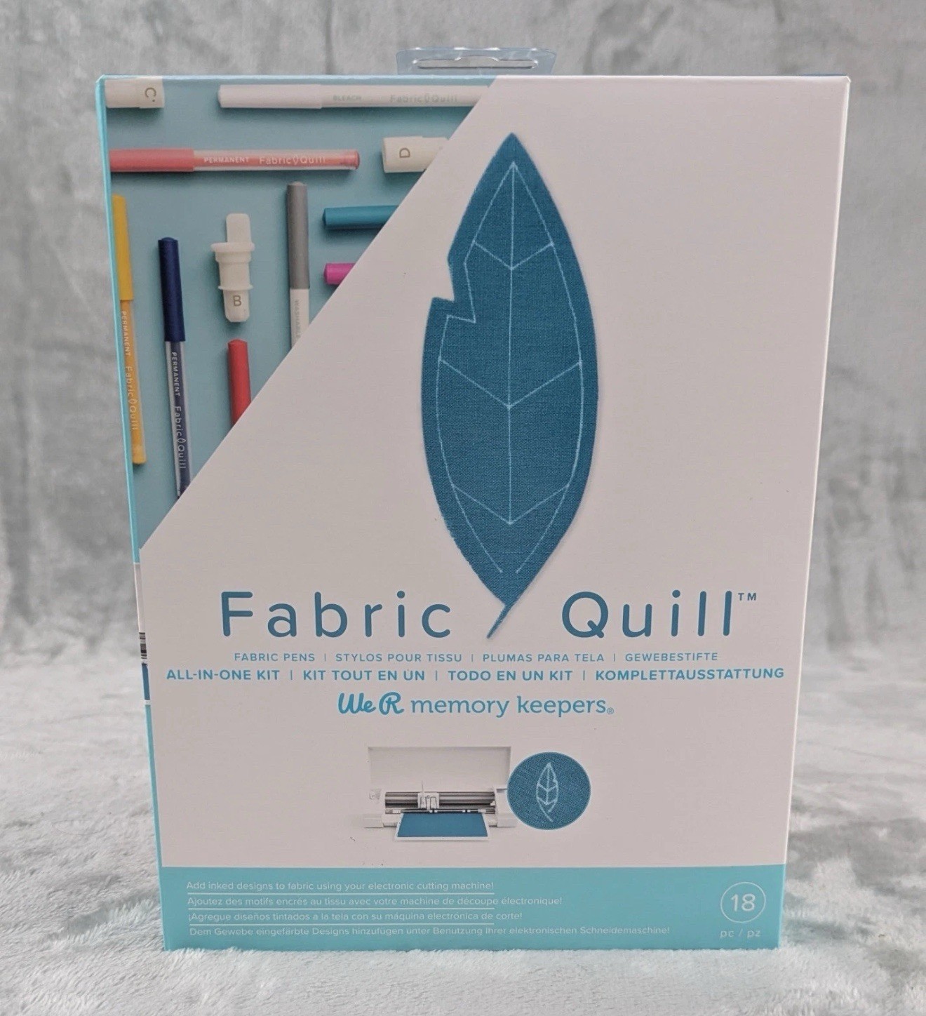 We R Memory Keepers Fabric Quill All in One Kit 18 pc New Sealed