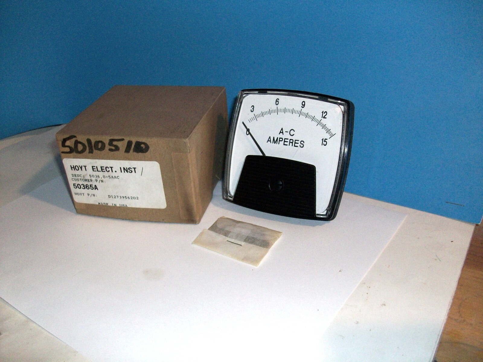 HOYT AC A-C AMPERES METER 50365 50365A