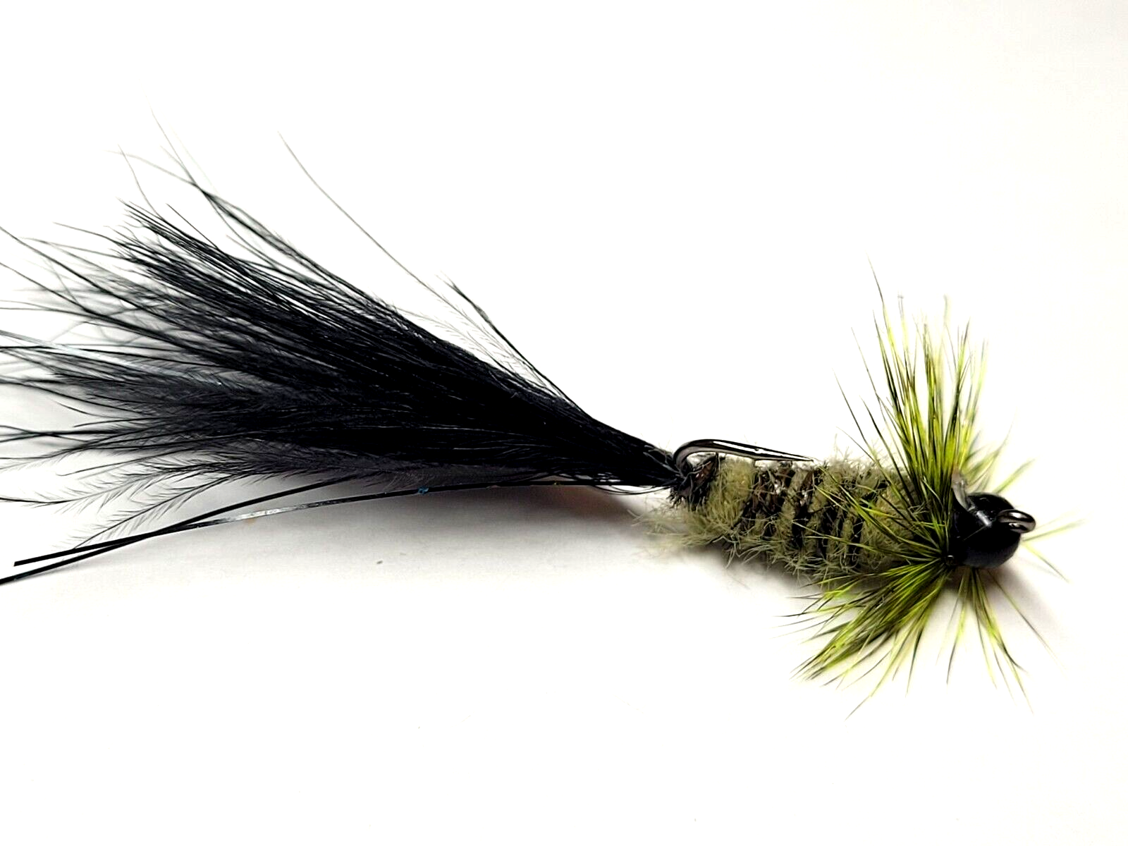 BUGGY CHENILLE - OLIVE - Small 2mm - 5 Yd. pc. - Fly & Jig Tying Material - NEW!