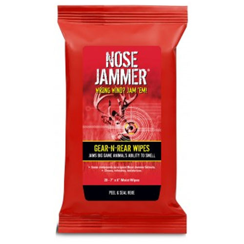 Nose Jammer Fairchase Products Gear-N-Rear Wipes 20 Pack 7"x6" #00312
