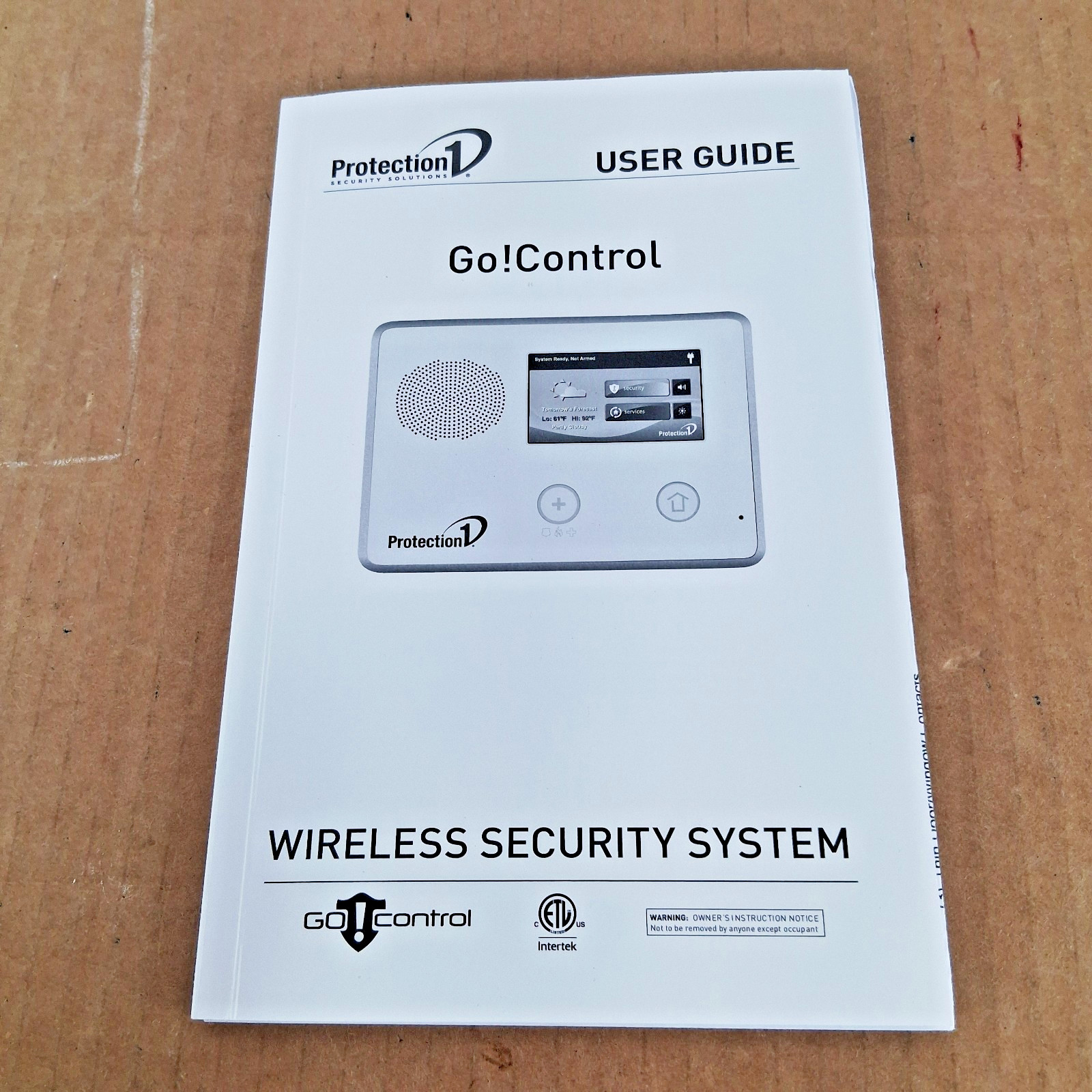 Protection 1 2GIG-CP81-345 Security & Automation System