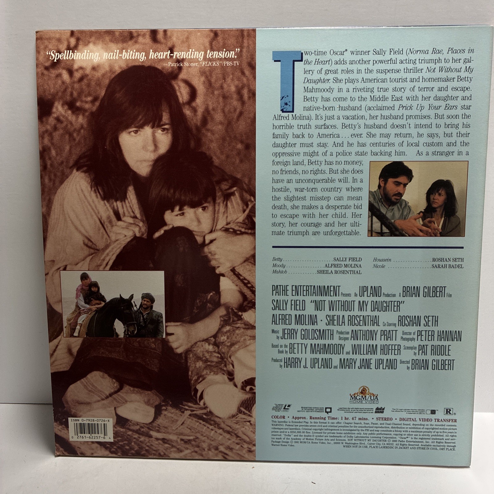 NOT WITHOUT MY DAUGHTER LaserDisc Sally Field