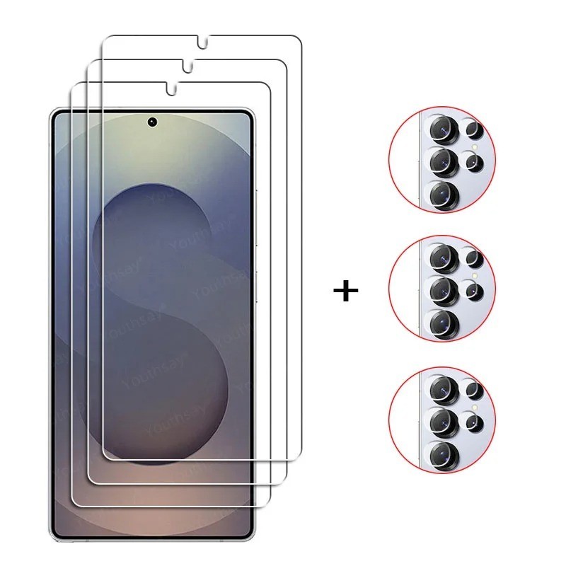 3 Pack Tempered Glass Screen Protector for Samsung Galaxy S26 Ultra with 3 Pack