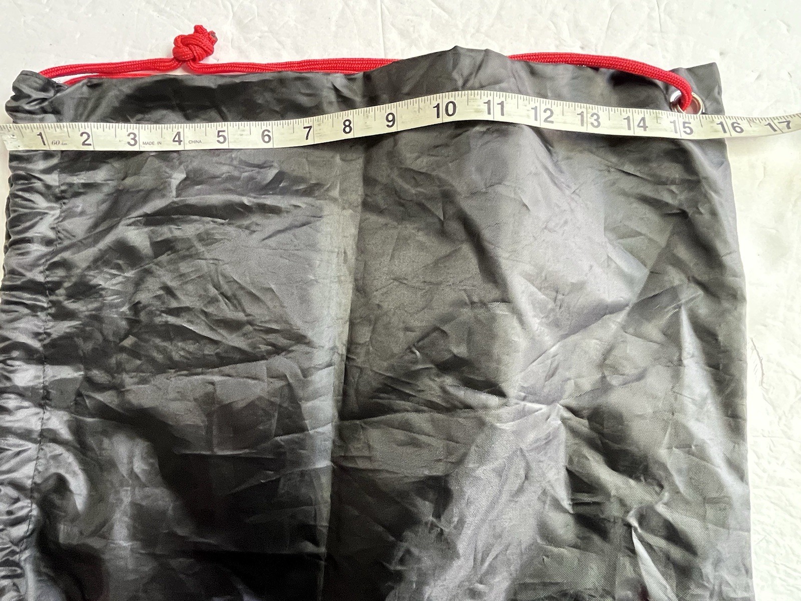 HUNTER DRAWSTRING SHOE BOOT BAG RED STRINGS Black Dust Bag BACKPACK STYLE 16x13
