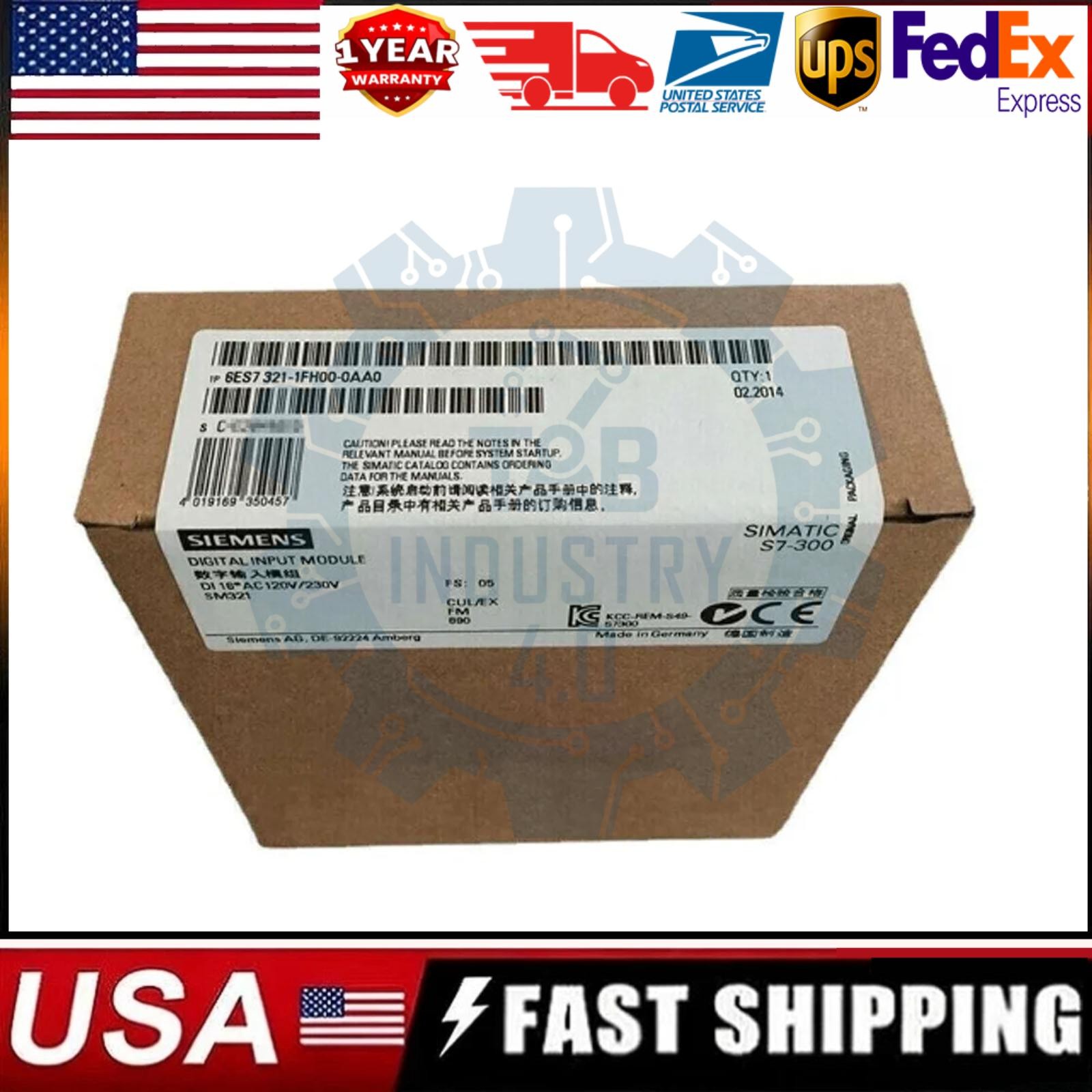 New Siemens PLC programmable contro 6ES7321-1FH00-0AA0 6ES73211FH000AA0