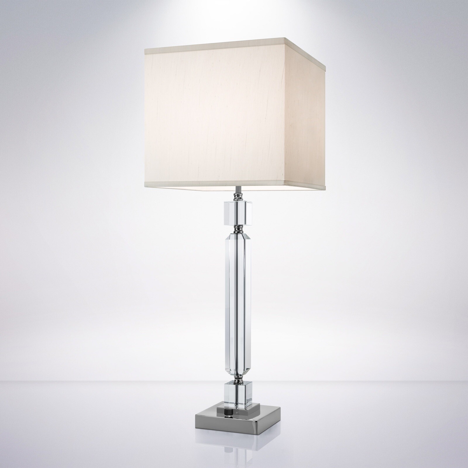(Box of 2) Scott 4795 Nightstand Table Lamp, 31” Black Chrome **Free Shipping**