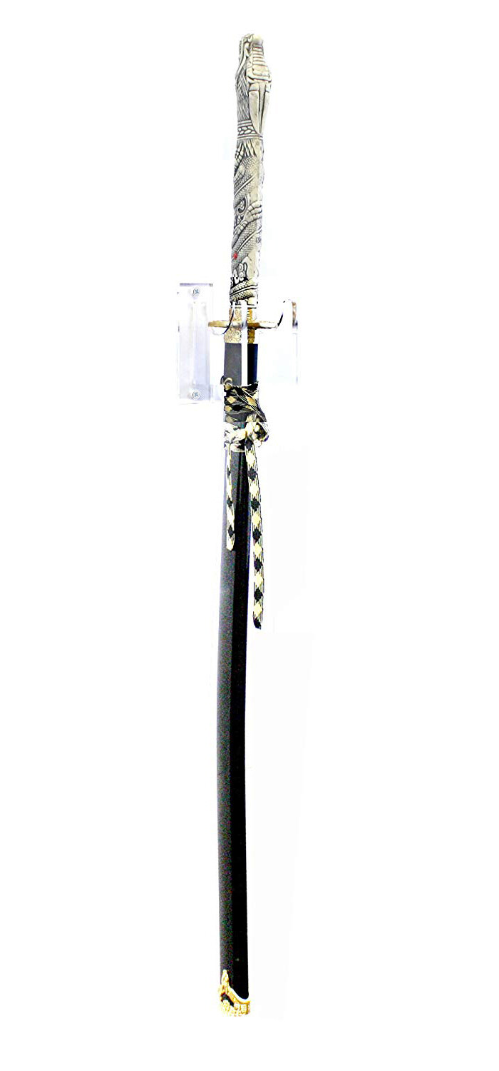 Deluxe Clear Acrylic Vertical Sword Wall Mount Bracket (A023-S-LL)