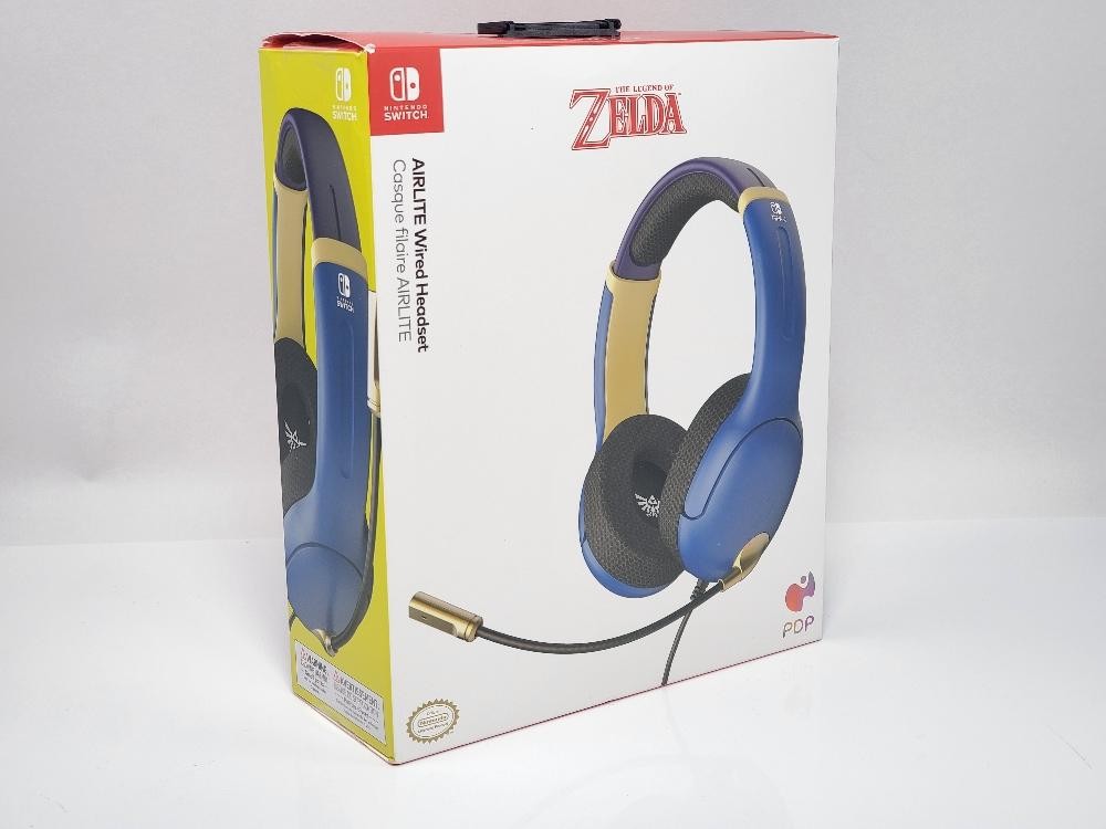 PDP AIRLITE Wired Stereo Headset Zelda Hyrule Blue Switch