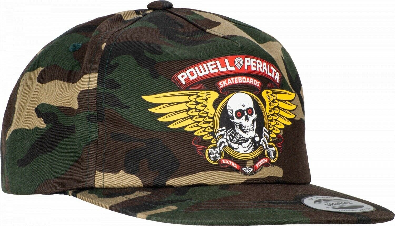 Powell Peralta WINGED RIPPER Snapback Skateboard Hat CAMO