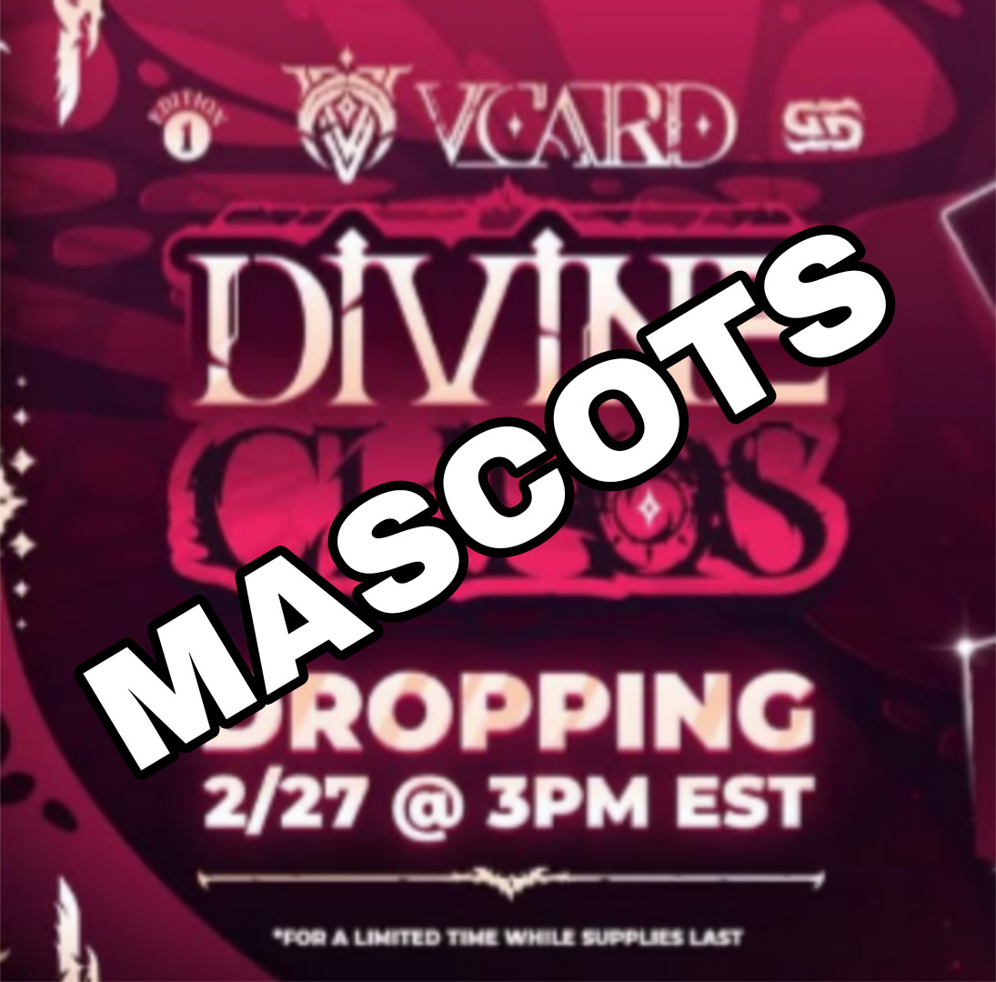 VCard Divine Chaos MASCOTS First Edition Singles [Base/Holo]