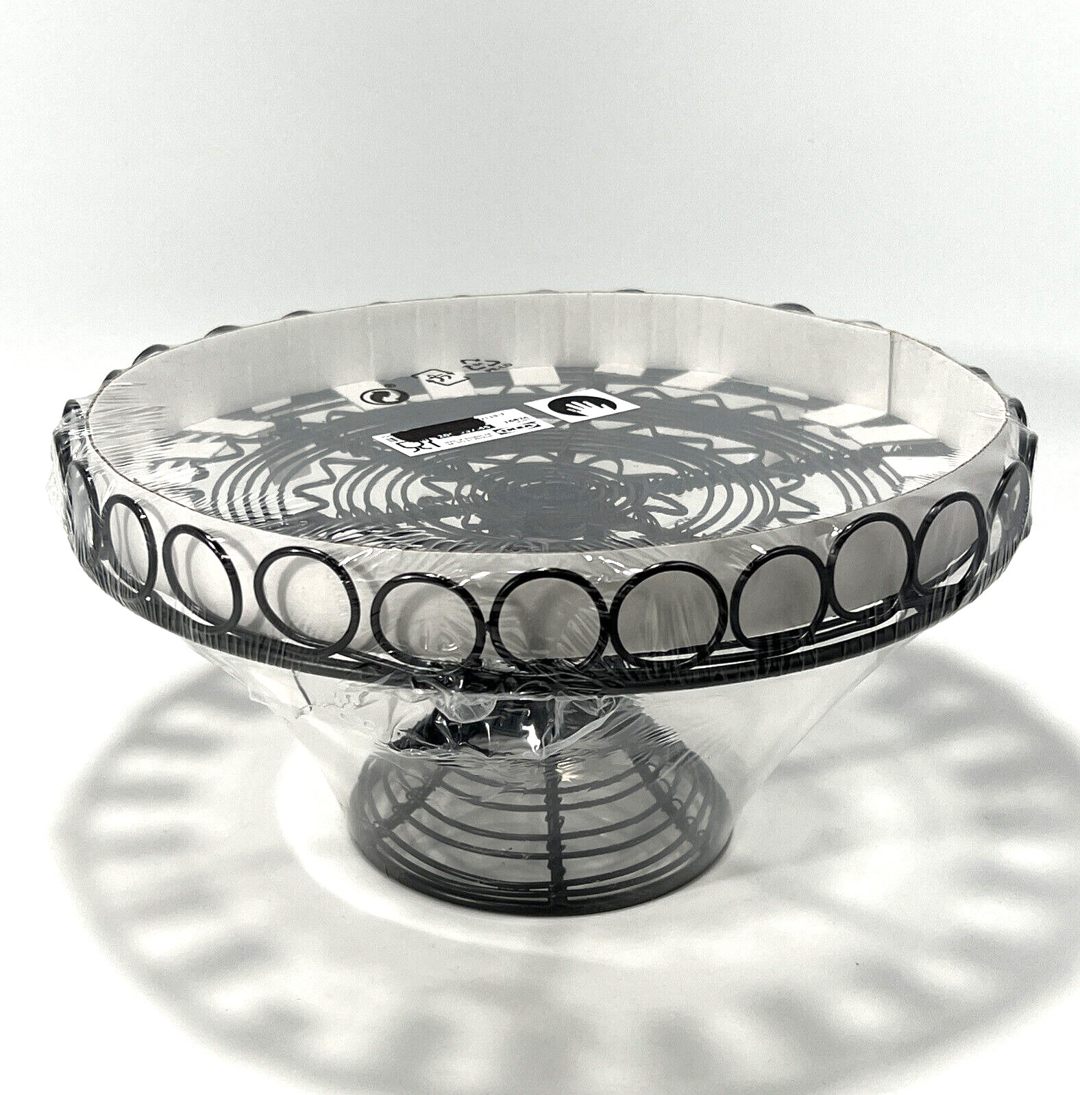 IKEA VINTER 2021 Serving Stand Platter Handmade Black 10 " New