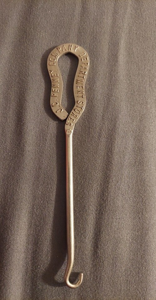 JC Penney Company Department Stores   BOOT HOOK   Vtg Promo Ltd Retro USA