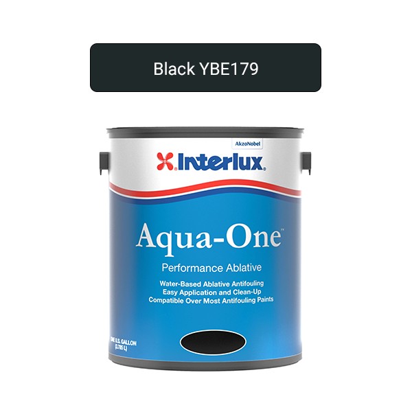 Interlux  Aqua One Ablative Antifouling Paint Black 1 Gallon YBE179G