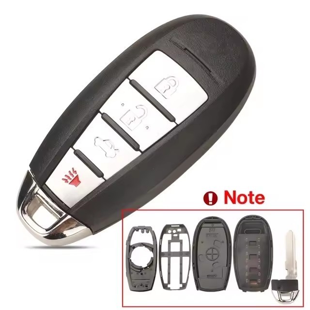 Replacement Key Shell for SUZUKI KIZASHI smart key keyless remote fob KBRTS009