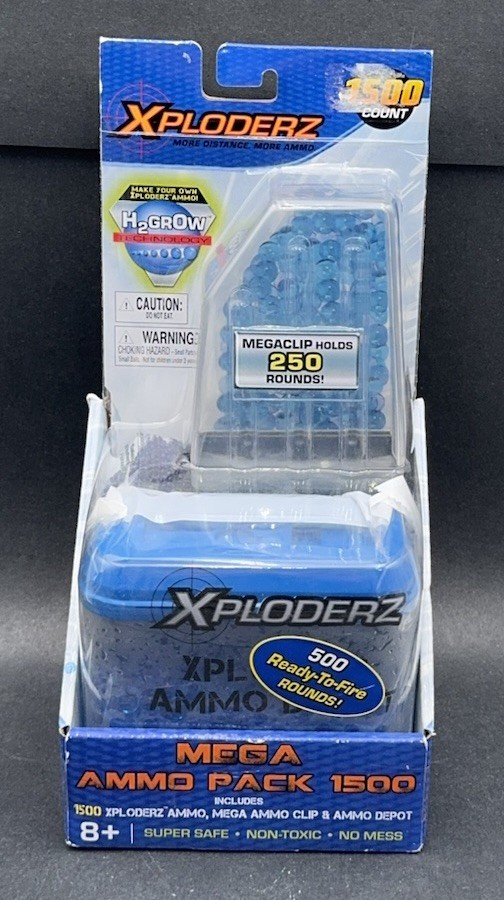 NEW Xploderz Mega Ammo Pack 1500 Refill Clip Depot H2Grow Technology SEALED BOX