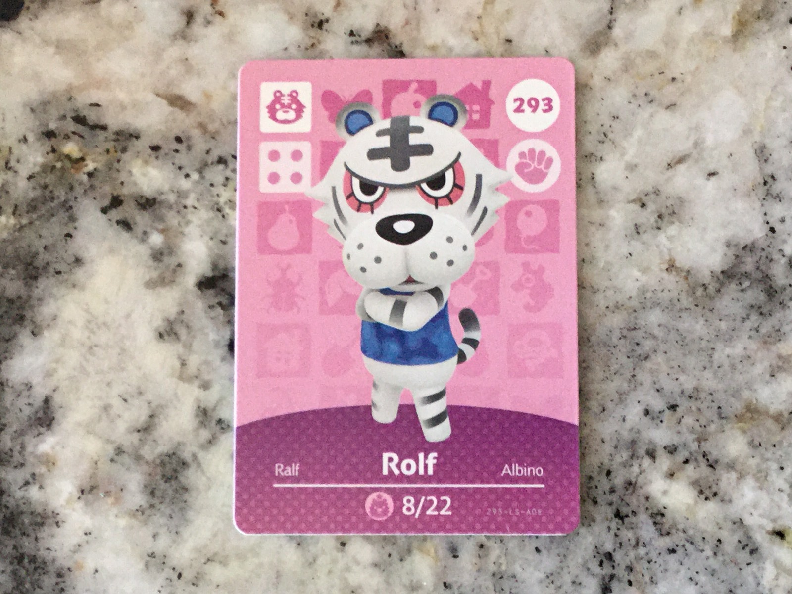 ROLF #293 Animal Crossing Amiibo Authentic Nintendo Mint Card From Series 3