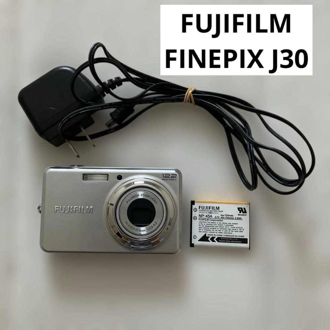 FUJIFILM FINEPIX J30 Silver Tested Working With Battery & Charger From Japan