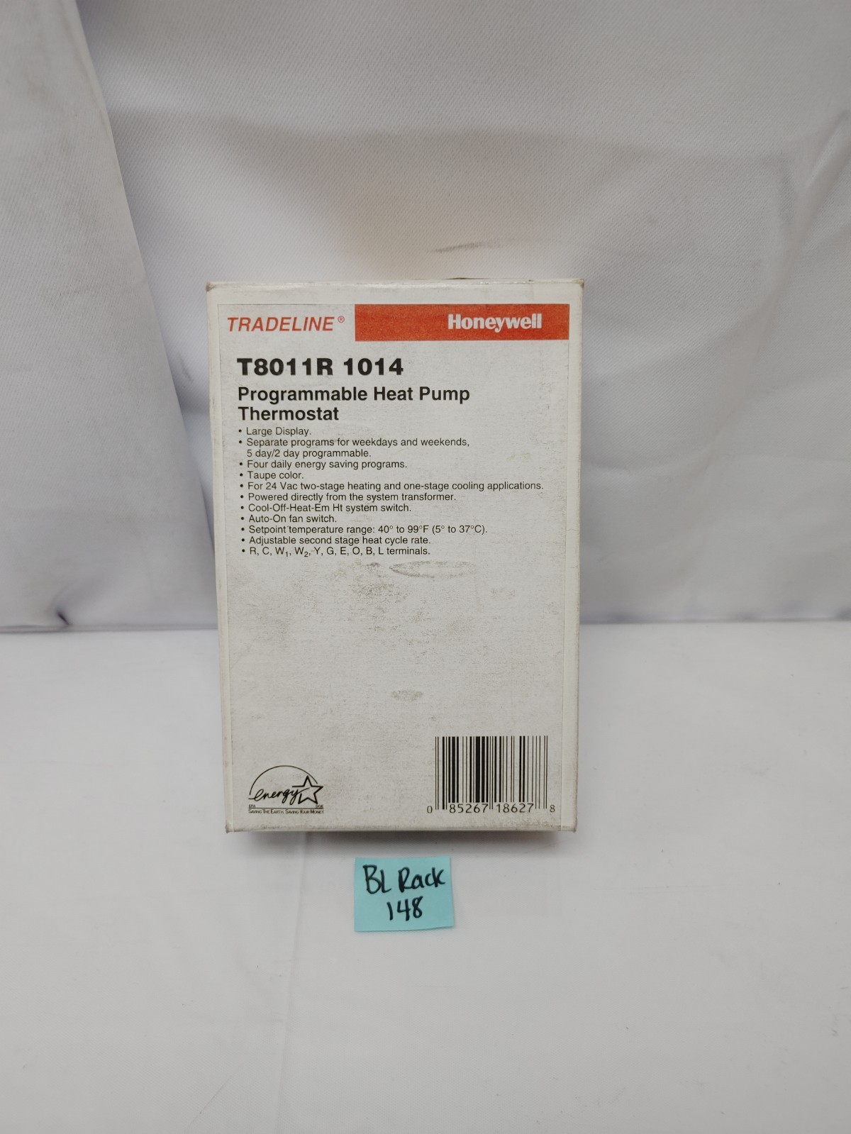 Honeywell TRADELINE T8011R 1006 - Programmable HP Thermostat