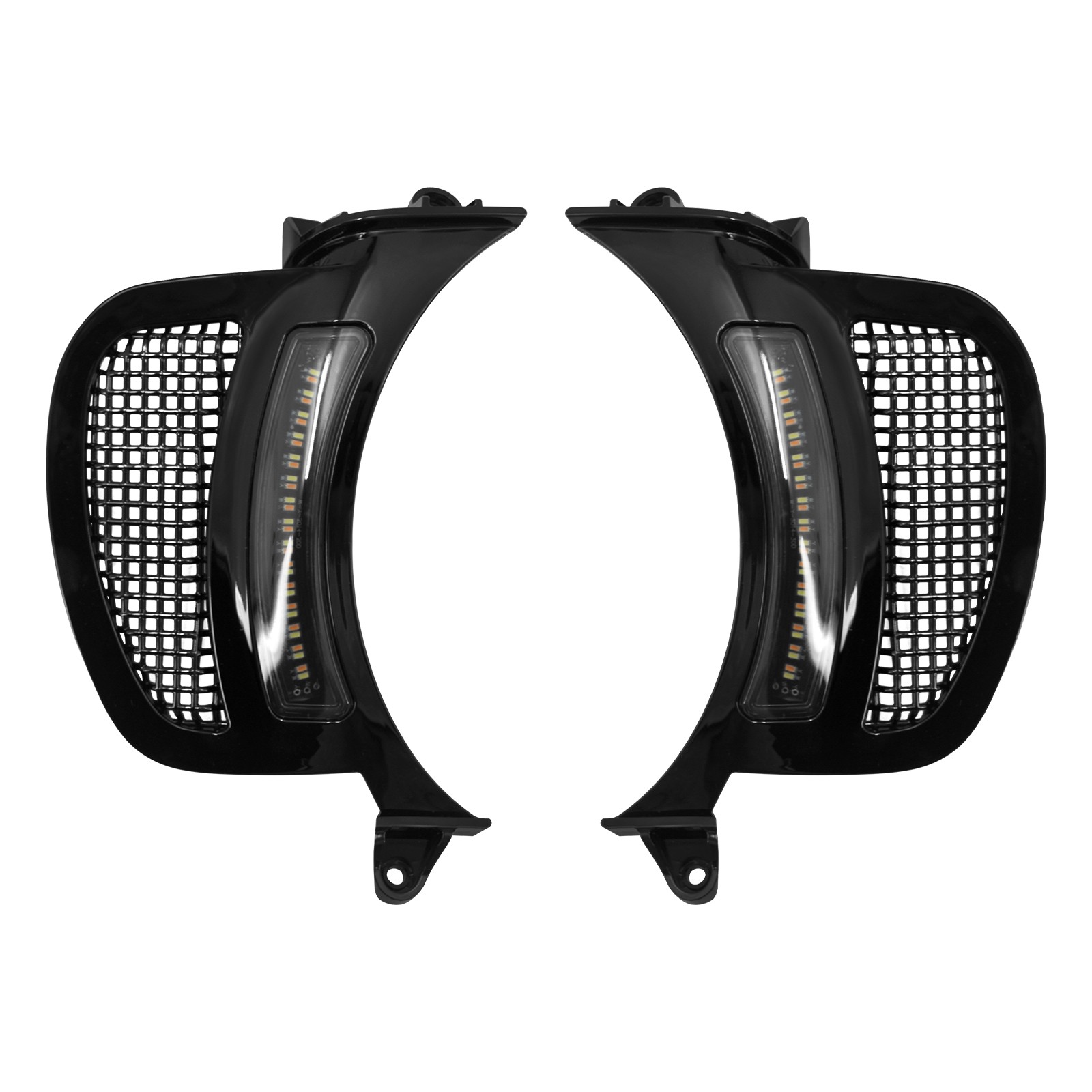 Headlight Vent Accent LED Running Turn Signal Light For Harley Road Glide 2015+