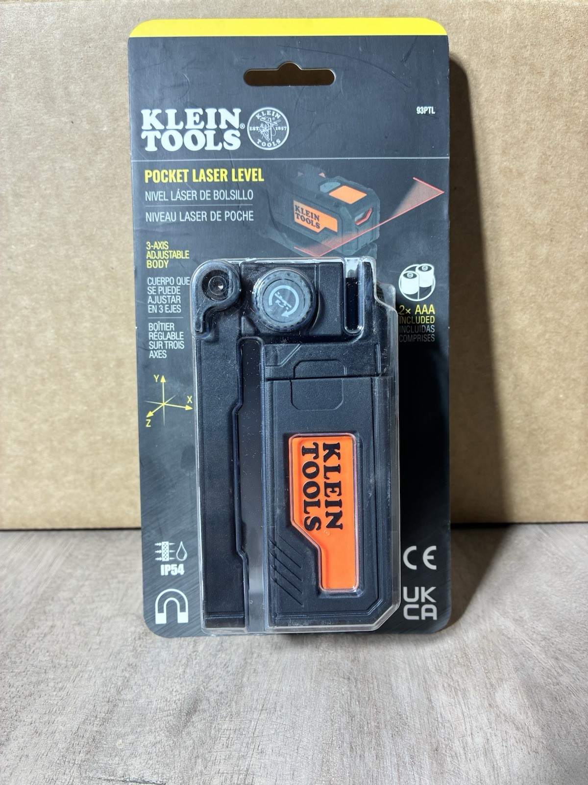Klein Tools Laser Level 35ft Line Generator Red Beam Indoor Outdoor w/ Vials