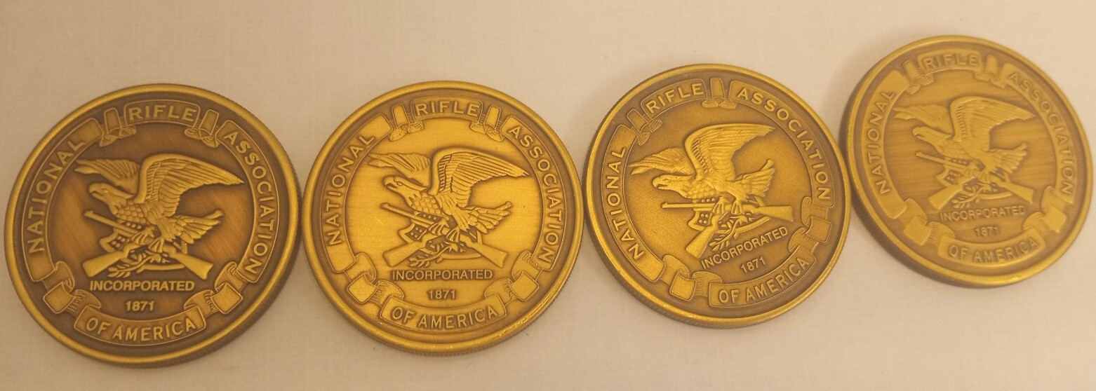 NRA Coins World War I II, World War II,Vietnam,desert Storm 4pc 1936 57 59 64