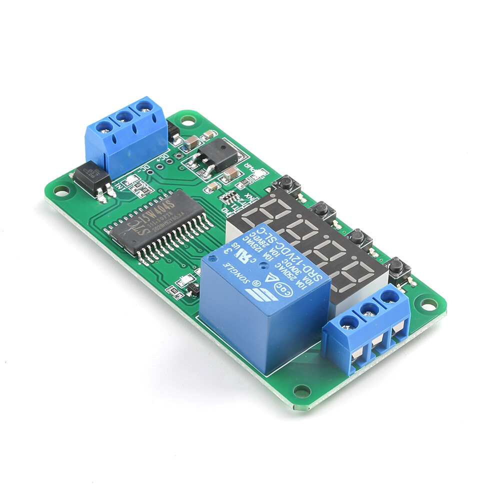Multifunction Self-lock DC 12V Relay Time Delay PLC Cycle Timer Module Switch