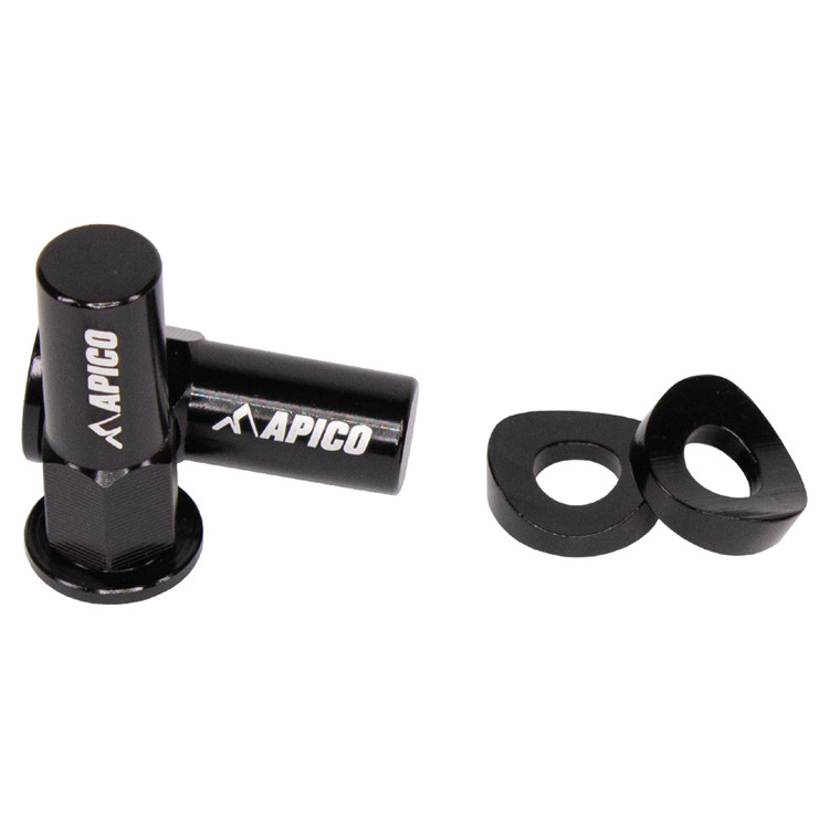 APICO WHEEL RIM LOCK NUTS & WASHERS COLOURS -MOTOCROSS ENDURO OFF ROAD MOTORBIKE