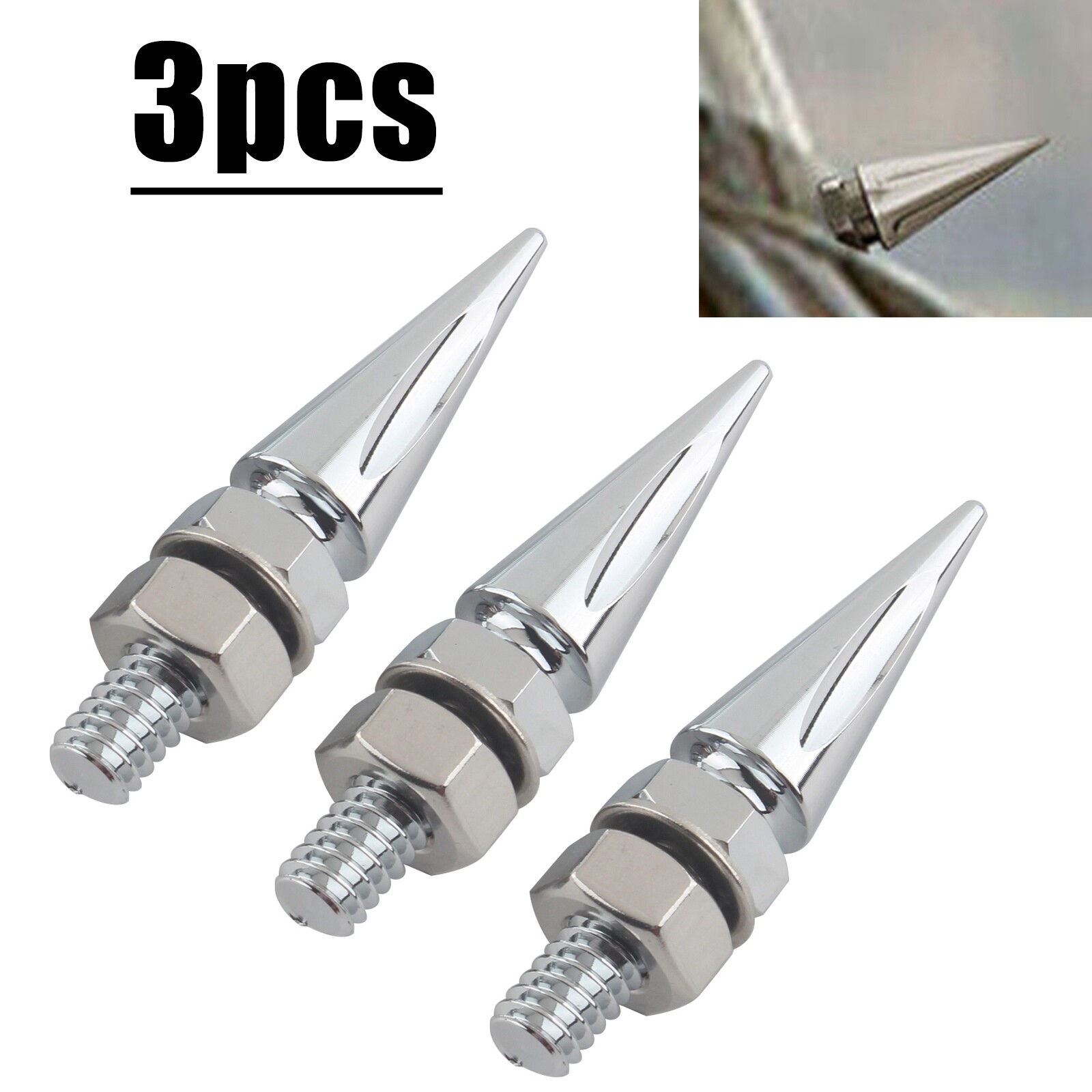 Chrome Spike Windshield Bolt Kit For Harley Tri Glide Ultra Classic 2009–2013