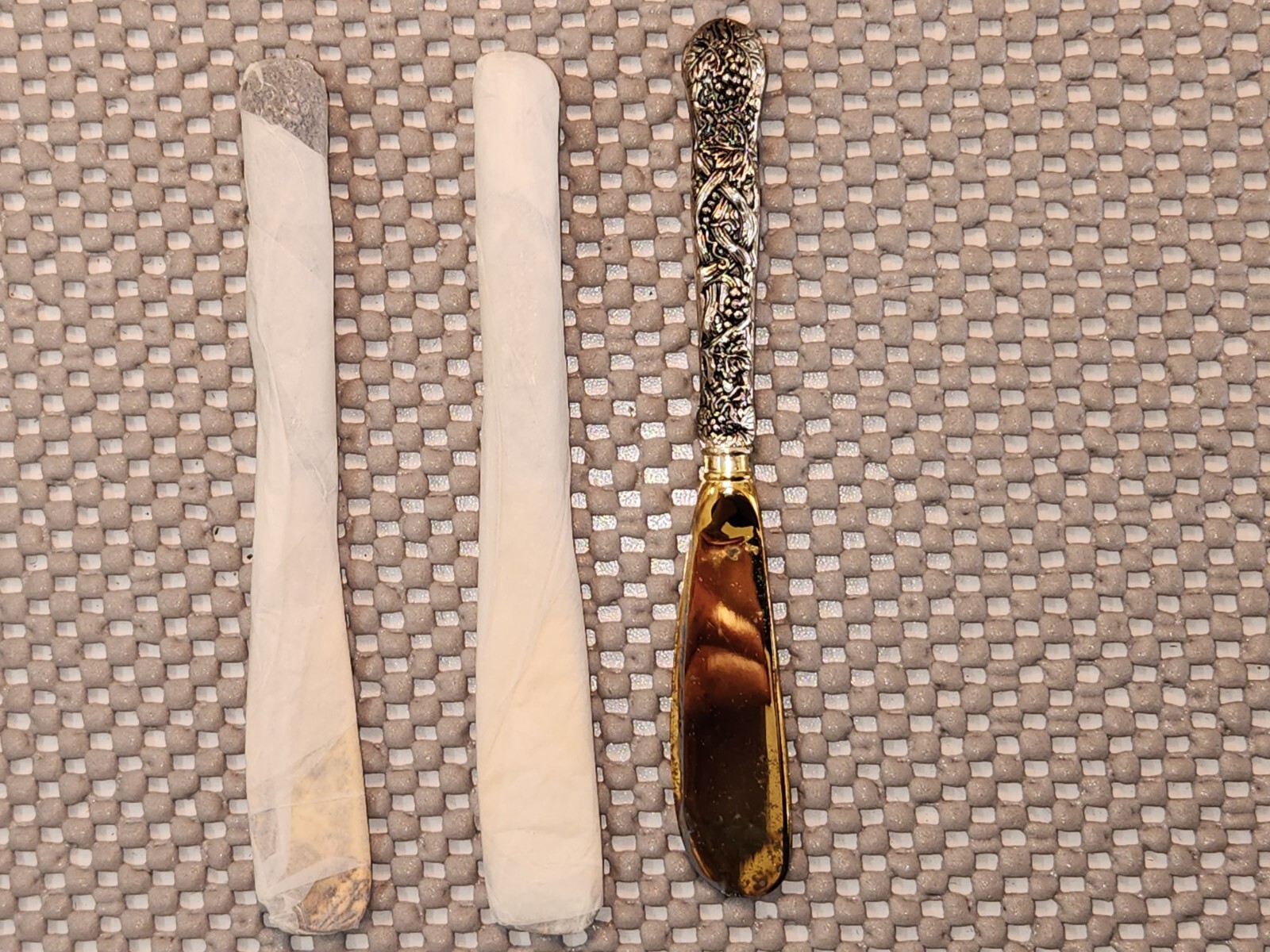 Neiman Marcus Silverplate Spreading Knives with Fitted Box Set of 3 by Godinger