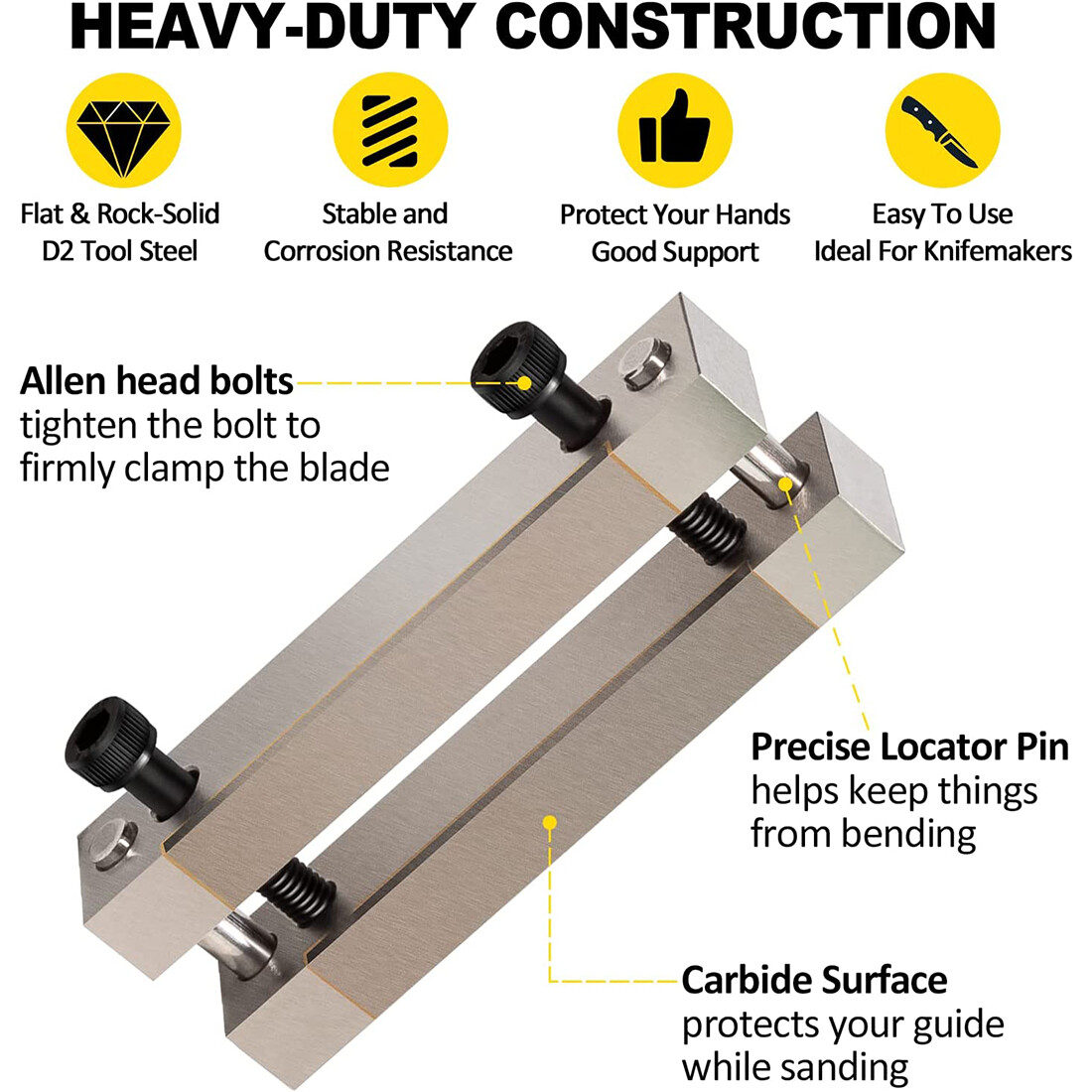 File Guide Hardened with Carbide Surface For Knife Making Knife Makers Tool