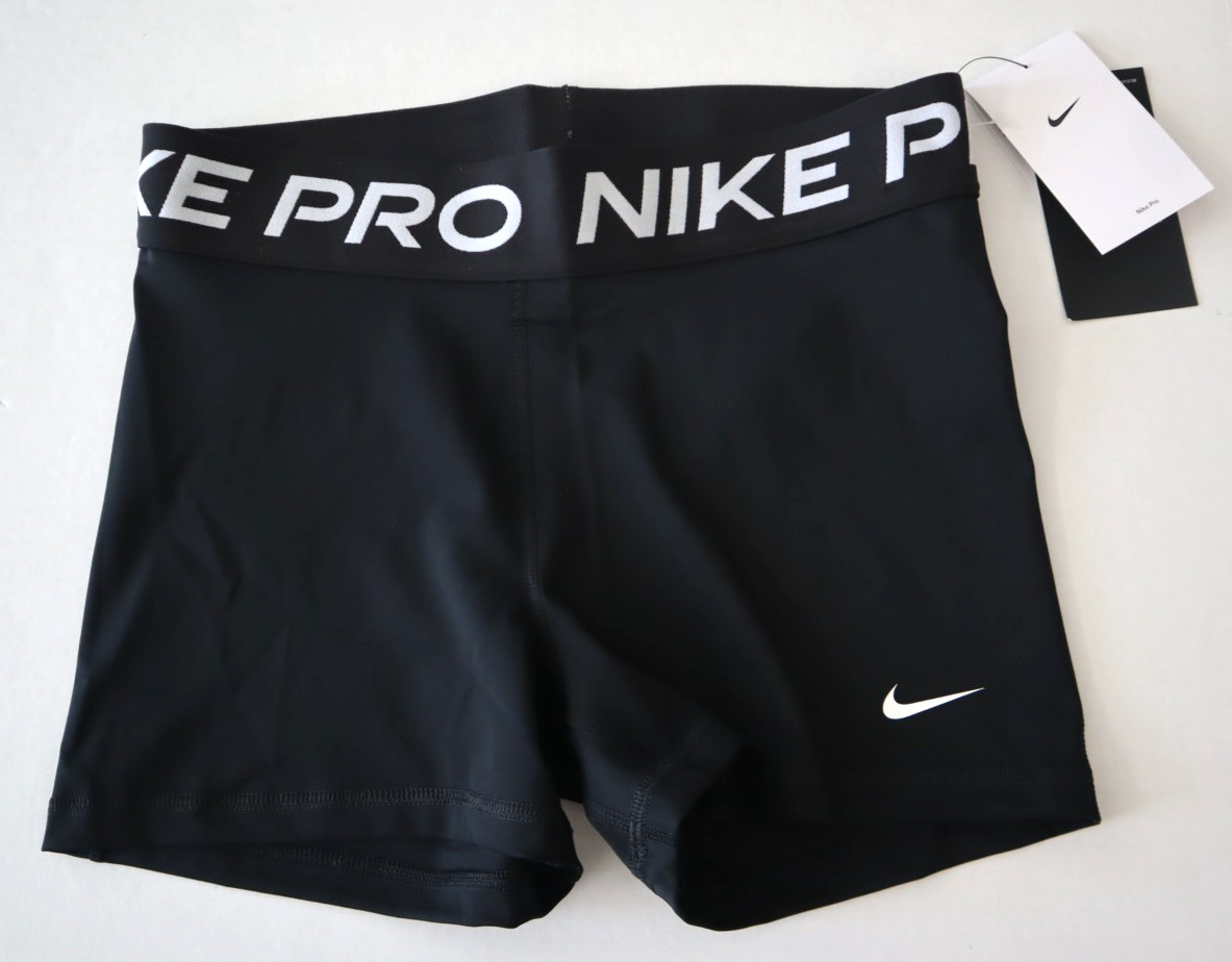 Nike Pro CZ9857-010 Women's Sz S Black Dri-FIT 3" Compression Ball Shorts