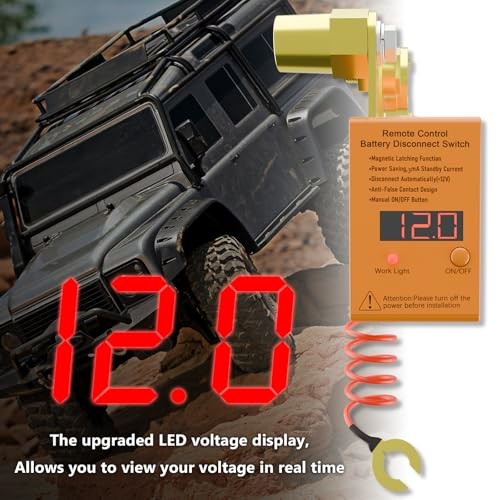 Remote Battery Disconnect Switch 12v, 240A, Upgrade Smart Voltage Car Kill