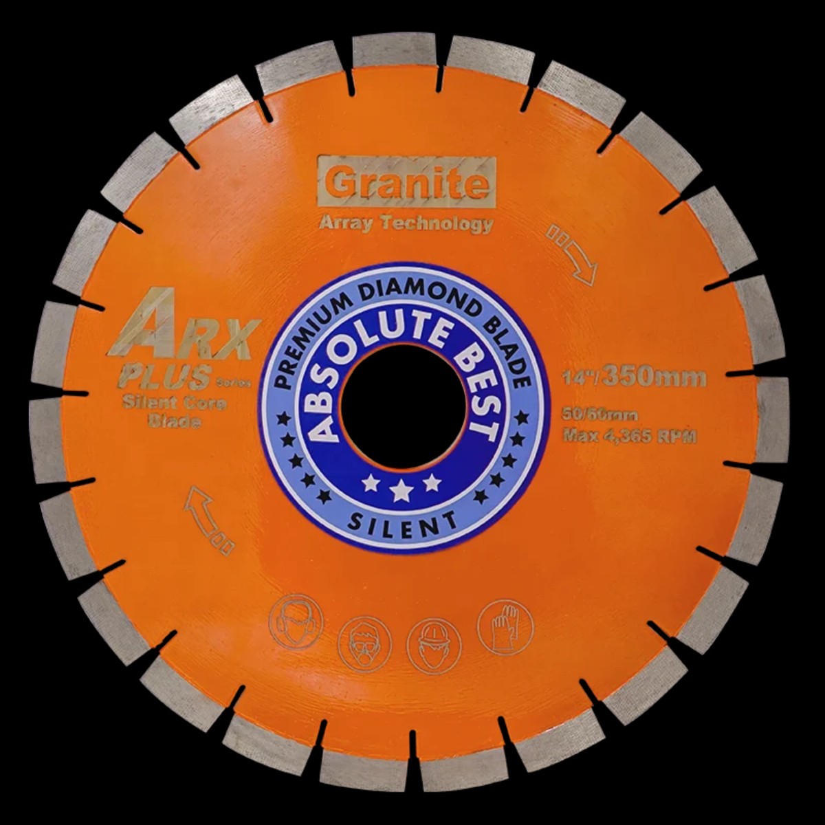 Arxe Granite Silent Core Diamond Cutting Blade 14" 350mm, arbor 50/60mm