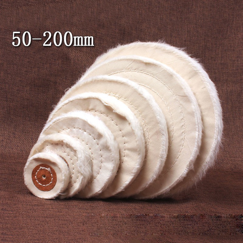 Polishing Wheel 2-8 Inch Cloth Glass Jewelry Metal Plastic Stainless Steel White