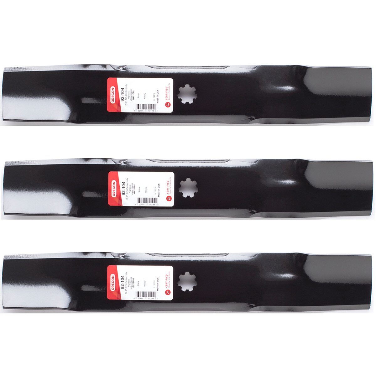 3PK Oregon Replacement Blade for 48" John Deere S140, S170, X140, X165