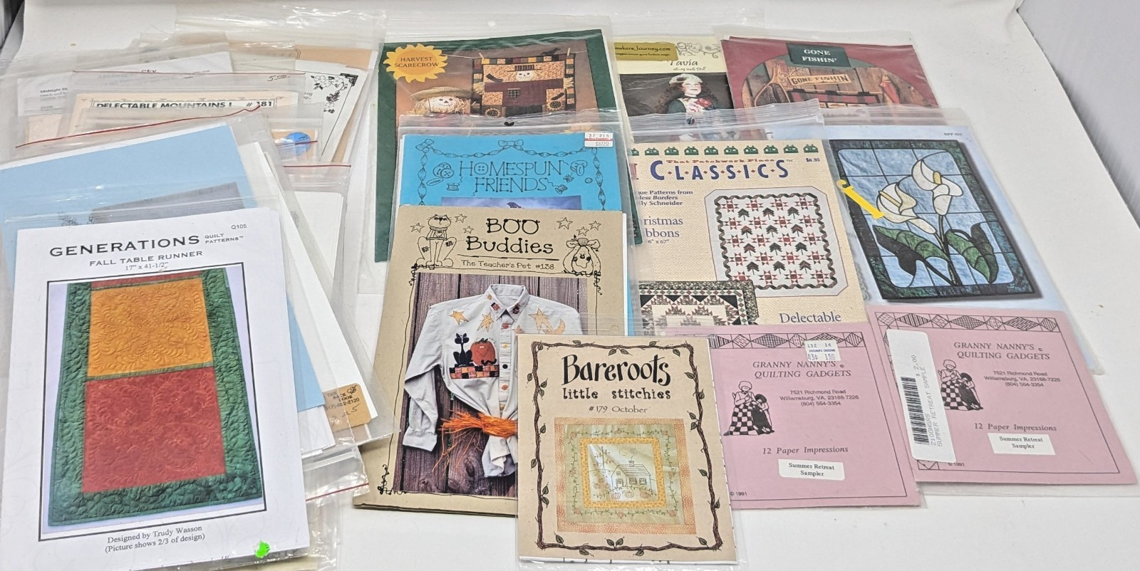 36 Vintage Patterns Quilting and Decorative Sewing Tapestry Needlework Dolls