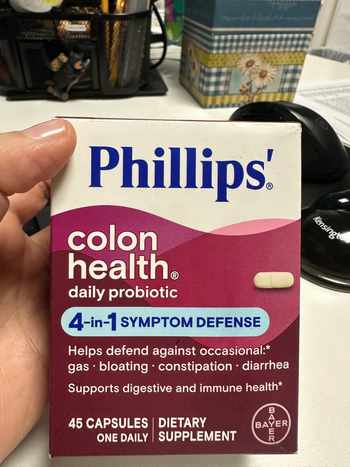 Phillips Daily Probiotic Supplement Colon Health Immune Support Capsules 45ct