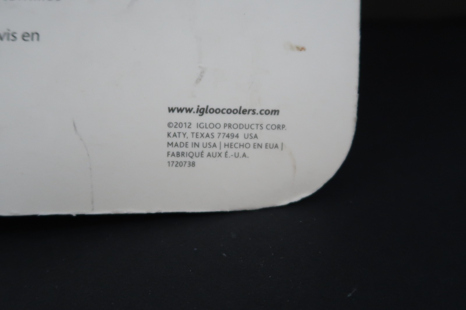 IGLOO Replacement Swing Up Handles Model 21025 Fits 90-100 Quart Coolers NEW