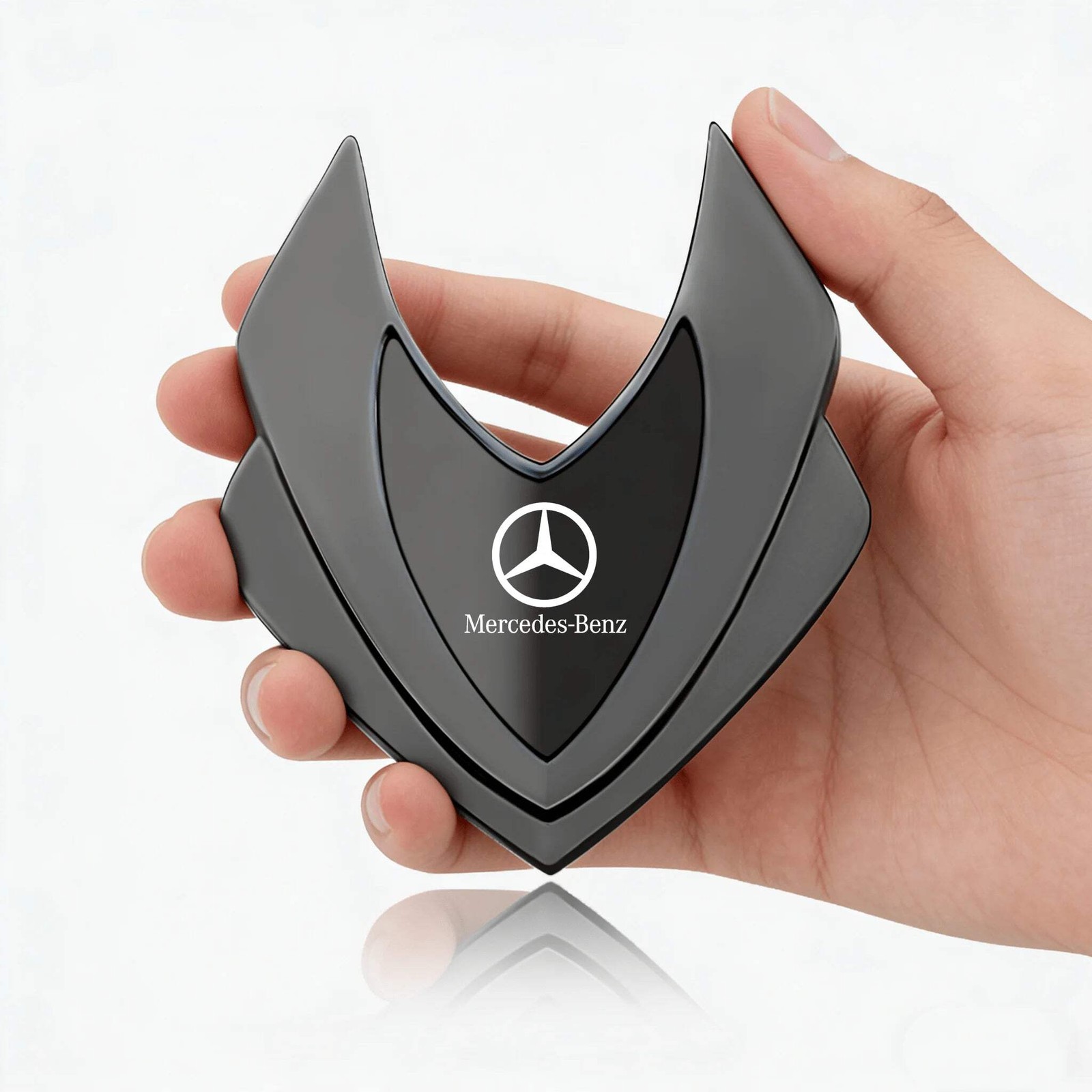 Car Metal Shield Emblem Car Side Fender Body Trunk Badge Sticker For Mercedes Be
