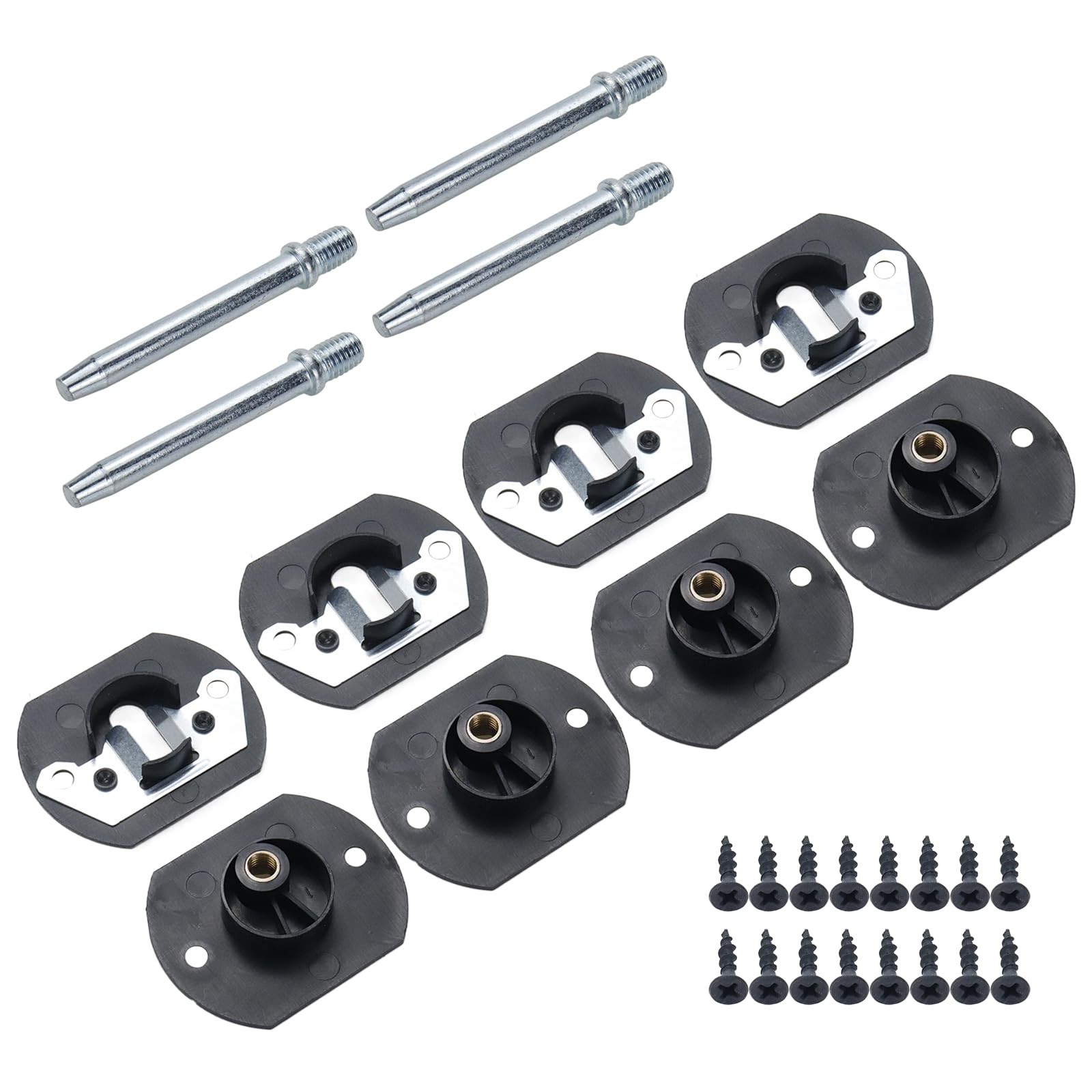 Sectional Furniture Connectors Pin Style Sofa Couch Connector Black 4 PCS