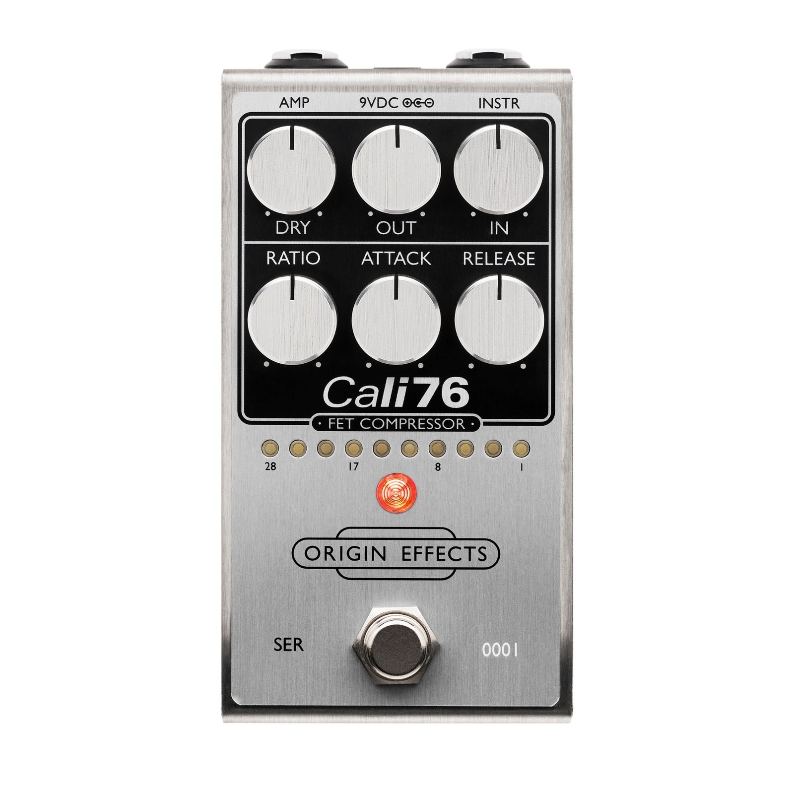 Origin Effects Cali76 FET Compressor Effects Pedal, Silver