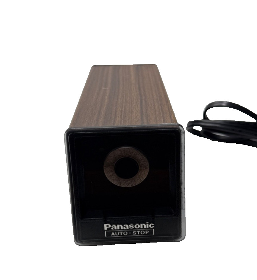 Vintage Panasonic Auto Stop Electric Pencil Sharpener KP-77N