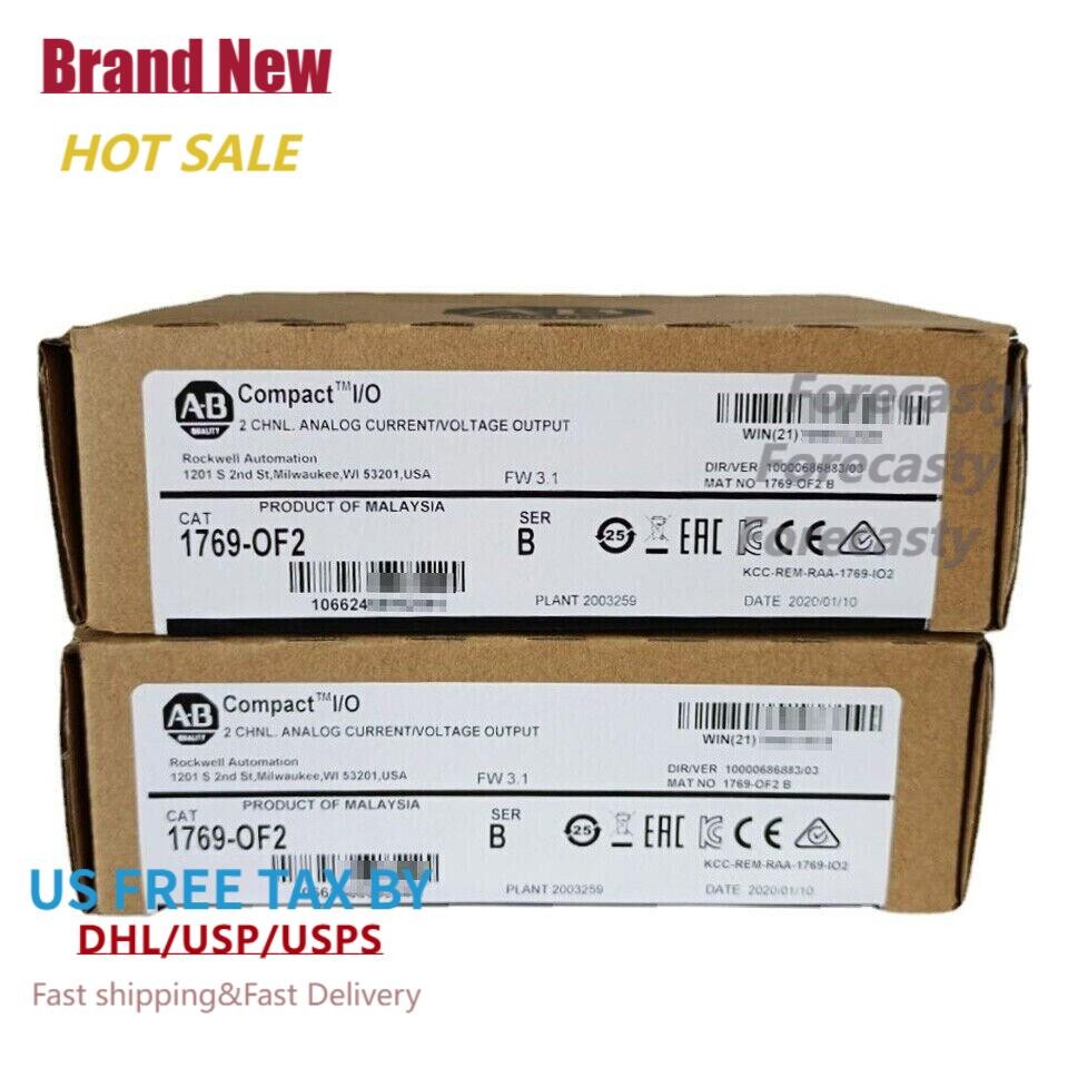 New Allen Bradley AB 1769-OF2  Compact I/O Output Module 1769OF2 US Free Tax