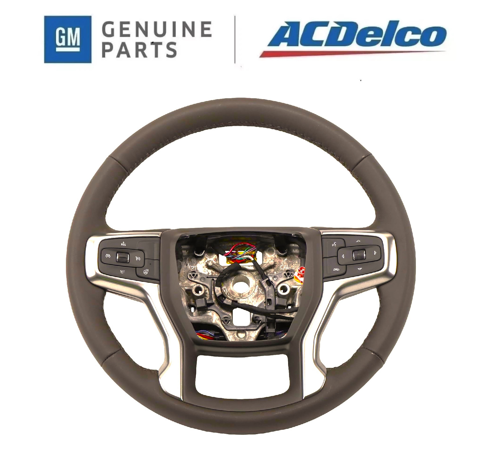 NEW Steering Wheel for 2020-2023 Chevy Silverado 2500 3500 HD -BROWN / Dark Atmo